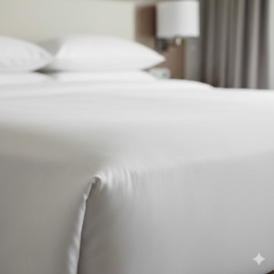 Otel çarşafı Tek kişilik 160x240cm 59 tel pamuk polyester kumaş